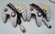 Nintendo 64 N64 Official Controllers X2