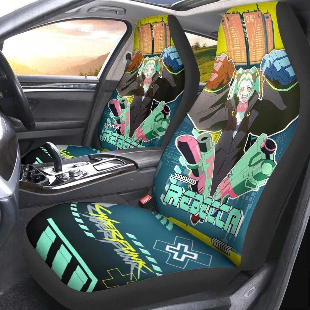 Cyberpunk Edgerunners Rebecca Car Seat Covers – Custom Anime Vehicle Accessories