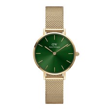 Image of Ladies Daniel Wellington Petite Emarald Green Dial & Gold 28mm Watch DW00100479