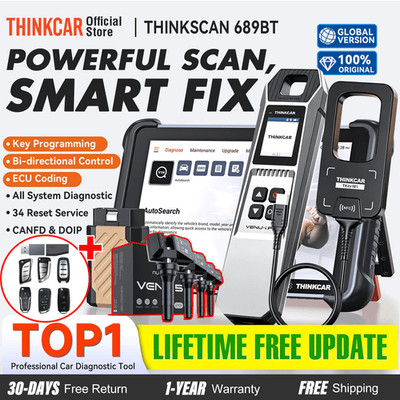 ThinkScan 689BT TPMS & Key Programming Scanner Car System Diagnostic CANFD&DOIP