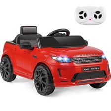 Licensed Land Rover Kids Ride on Car 12V Battery Powered Kids Electric Car-Red -