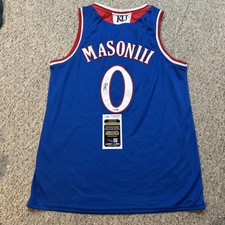 KANSAS JAYHAWKS- FRANK MASON III SIGNED AUTOGRAPH JERSEY JSA COA POY