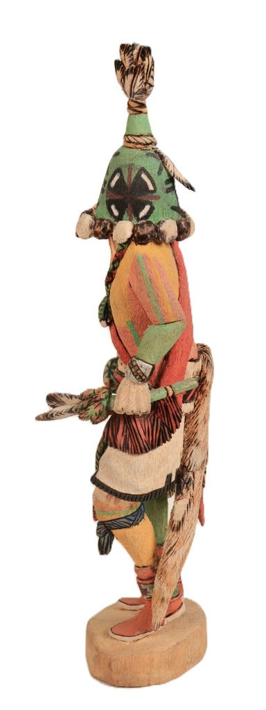 Hopi Kachina Ai - Aya Runner Rattle Kachina By Manuel L. Kooyahoema