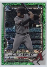 2021 Bowman Draft Chrome Green Sparkle Refractor /99 Adrian Del Castillo 1s6p
