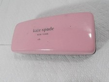 Kate Spade Eyeglasses Case Pink Black Hard Clamshell Hello Sunshine Clean