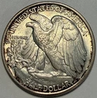 1942 Walking Liberty Half Dollar, Gem BU, Crusty Toning! Silver