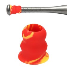 Silicone Bat Taper Bat Knob Taper Softball Grip Non-slip & Yellow-Red