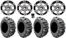 ITP SS212 14" Wheels Machined 30" Bogger Tires Honda Foreman Rancher SRA