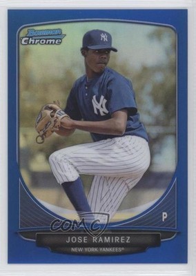 2013 Bowman Prospects Chrome Blue Refractor 234/250 Jose Ramirez #BCP37 0a1
