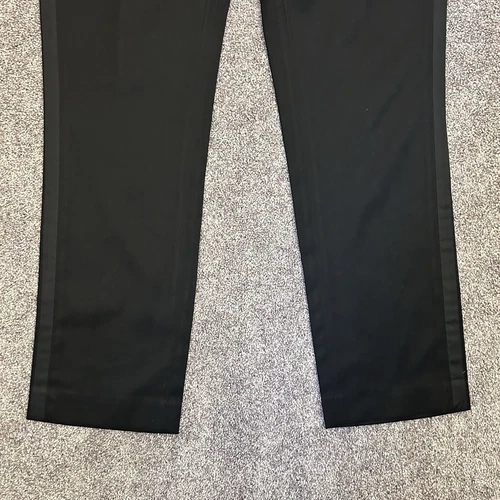H&M Men's Slim Fit Side Stripes Chino Dress Black Pants Adjustable Size 36 R - Picture 7 of 17