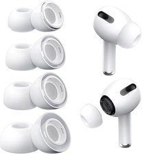 4 Pairs Replacement Ear Tips for Airpods Pro and 2 with A1: White