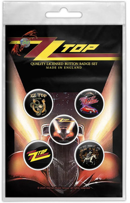 ZZ TOP BUTTONSET BADGES SET ANSTECKERSET # 2 ELIMINATOR PINS