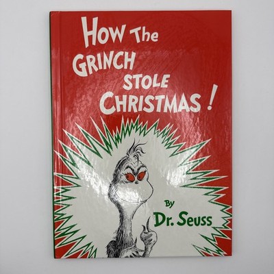 Vintage How the Grinch Stole Christmas Dr. Seuss Hard Cover 1985