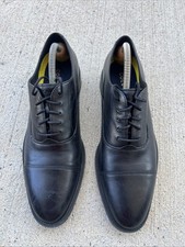 Cole Haan Hawthorne Men's Size 8 M Black Leather Plain Toe Dress Shoes C38438