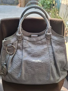 Gucci Sukey Argenté en Cuir