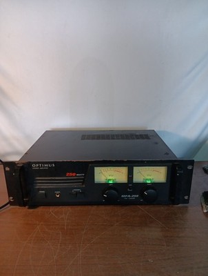 Optimus MPA-250 Stereo Amplifier   250W Fan Cooled Audio Amp - Powers On 