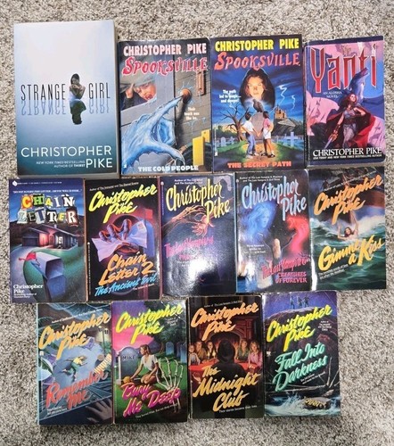 Lot of 13 Vintage Christopher Pike Books YA Teen Horror Paperback 1990s