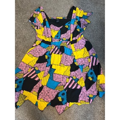 Tim Burtons The Nightmare Before Christmas Sally Patchwork Dress Size 2  Torrid | eBay