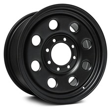 Rt 18 Steel Wheel 8 Lug X48165 Wheel 18x8 25 8x165.1 121.3 Black Single Rim Rt 18 Steel Wheel 8 Lug X48165 Wheel 18x8 25 8x165.1 121.3 Black Single Rim