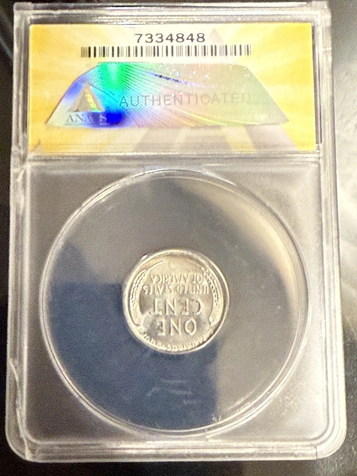 1943 D Steel Cent MS 66 Grade ( Strong Reverse Die ) - Image 2 of 4