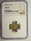NGC AU  53 1925-S Mercury Dime