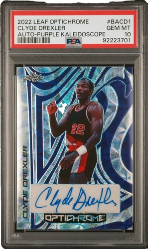 Clyde Drexler signed autograph 1993 Fleer Career Highlights