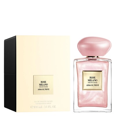 ARMANI/PRIVE ROSE MILANO 香水 Armani Prive ROSE MILANO SOIE DE NACRE EDT Spray 3.4oz/100ml NIB