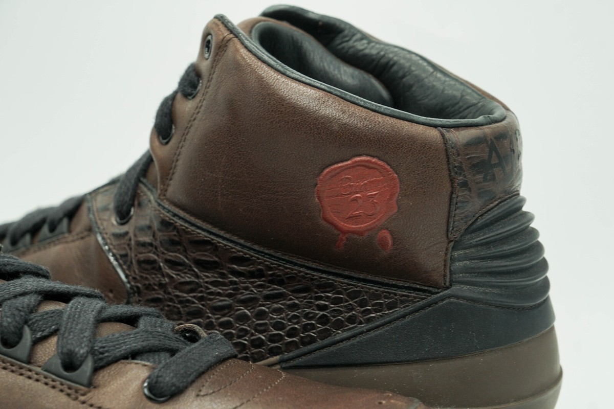 AIR JORDAN II 2 RETRO USED SIZE 9 BIN 23 PREMIO DARK CINDER