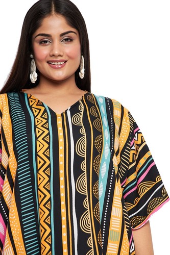 Women Kaftan Plus Size Hippie Boho Dress Kimono Long Maxi Summer Beach Sundress - 第 104/122 張圖片