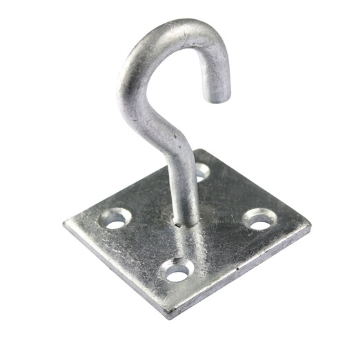 Timco Hook on Plate Anchor Point Chain Rope Wire Hot Dipped Galvanised 2""