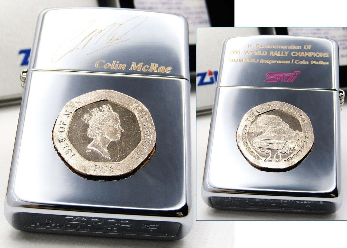 Subaru Impreza STI Colin Mcrae 1996 WRC Zippo Oil Lighter 1996 MIB