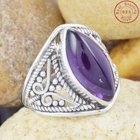 Solid 925 Sterling Silver Purple Amethyst Jewelry Ring Us 7 Cp184 Solid 925 Sterling Silver Purple Amethyst Jewelry Ring Us 7 Cp184