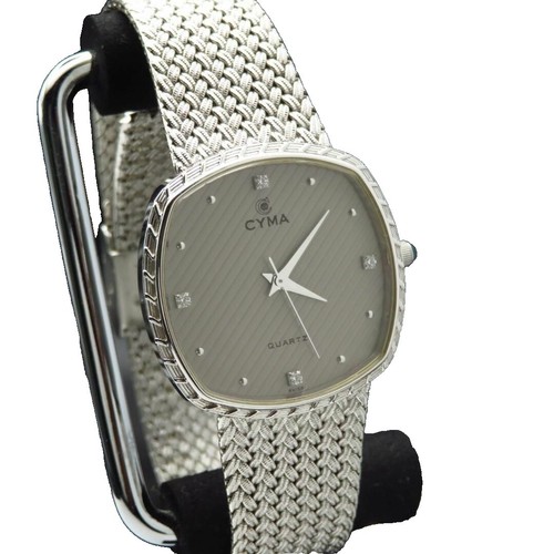 Cyma Womens Gold Plated Quartz Swiss Watch Works New Battery  display picture 1