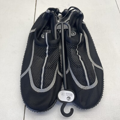 Pacific Dreams Black & Gray Unisex Adults Water Shoes Size 10