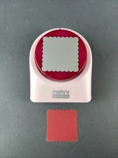 Marvy Uchida 1.75" SCALLOP SQUARE Paper Craft Punch- Stamp Scalloped