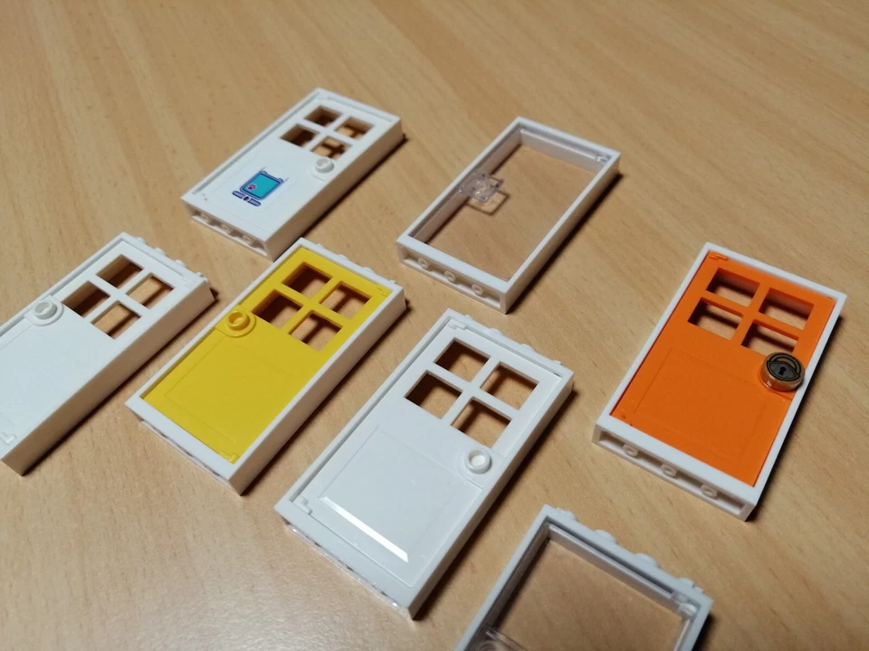 LEGO Sortiment Türen weiß und farbig / Creator LEGO FRIENDS - Bild 4 von 4