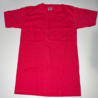Vintage 80s 90s NOS NWT Belton Pink T-Shirt Single Stitch USA size Medium