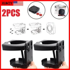 2x Auto Drink Cup Bottle Stand Holder Car Vehicle Folding Beverage Pad Universal