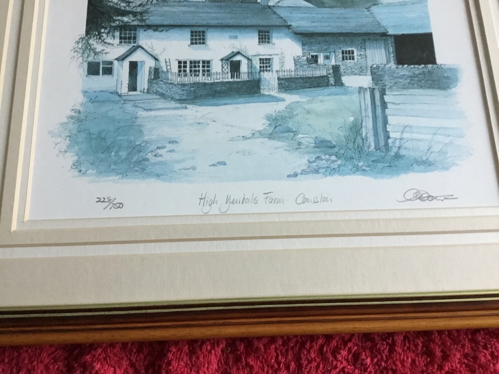 English Lake District Coniston High Yewdale Farm Ltd Ed Signed Geoffrey Cowton eBay