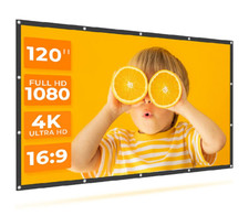 VANKYO StayTrue Projector Screen, 120 Inch Projection Screen 4K HD, 16:9, Foldab
