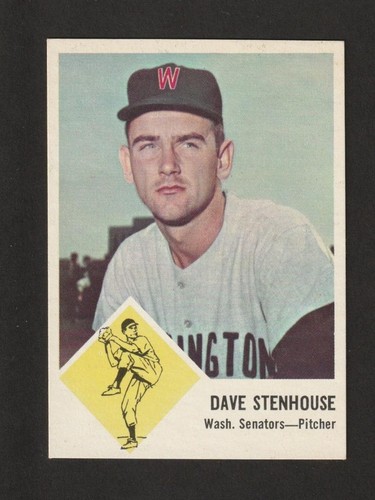 1963 Fleer Dave Stenhouse #30 - Washington Senators - NM+ (2283)