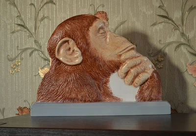 Mold monkey plaster concrete decor wall sculpture Mold ABC plastic D06