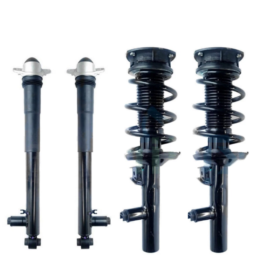 4x Puntales amortiguadores delanteros traseros aptos para VW Golf R MK7 GTI Seat Leon 2015-2020 con eléctrico Foto 2 de 4