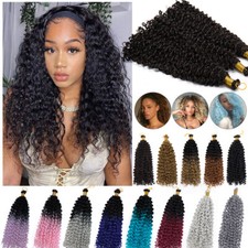 Real As Human Water Wave Crochet Braids Deep Curly Natural Hair Extensions 14" H