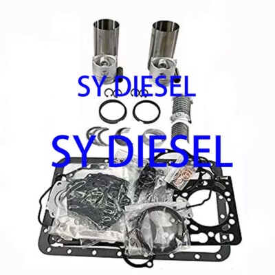 ZH600 Overhaul Rebuild Kit For Kubota Engine Tractor Repair Parts W/ Liner