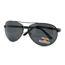 Polarized Lens Pilot Sunglasses Round Metal Frame UV400