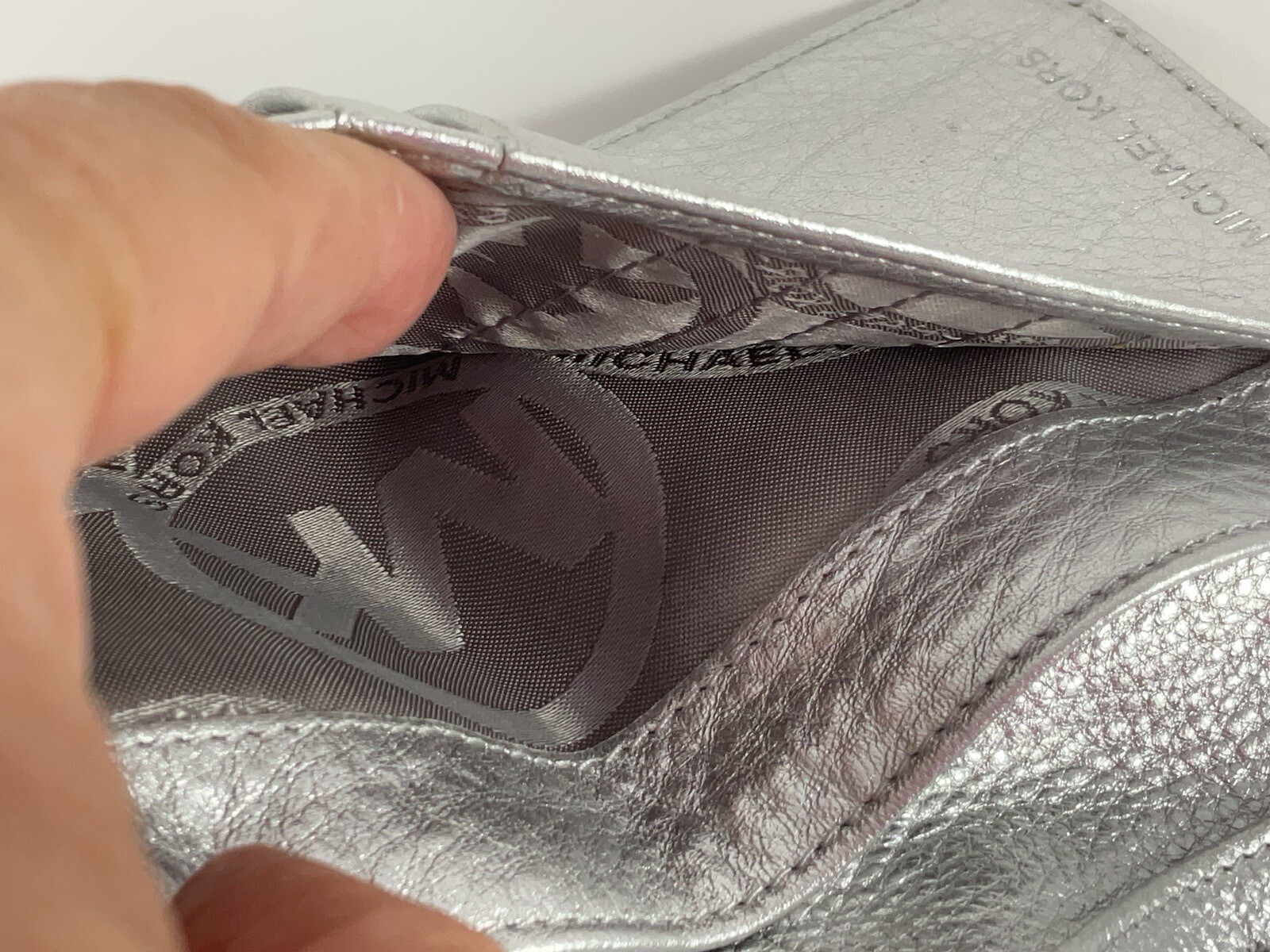 Michael Kors Silver Sequin Multifunctional Wallet… - image 6