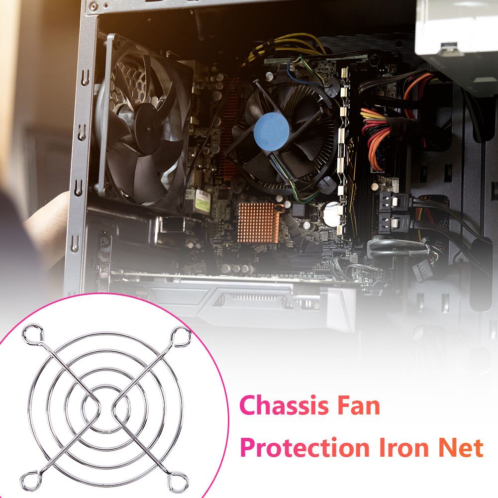 5pcs PC Case Fan Grills Computer Cooling Fan Finger Guard Protector