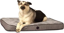 K&H Pet Products Superior Orthopedic Pet Bed Paw/Bone Print Gray Paw Bone 40X50