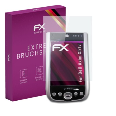 atFoliX Glasfolie für Dell Axim X51v Displayfolie 9H Schutzpanzer